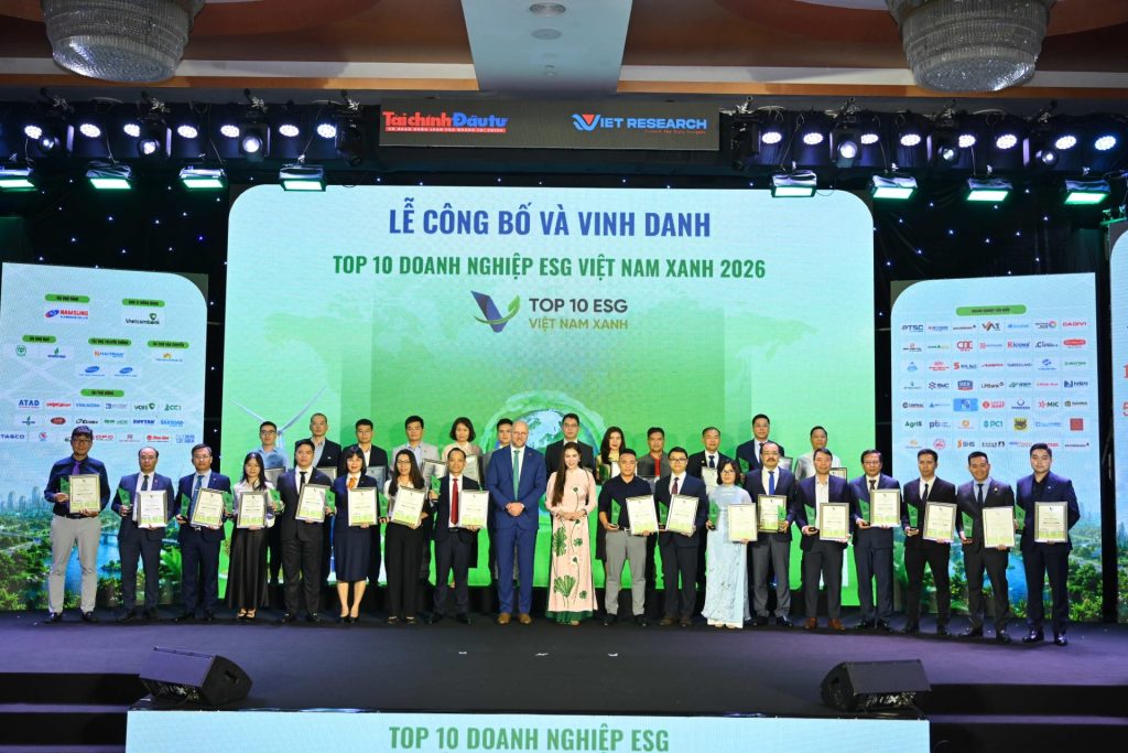 Lễ công bố và vinh danh Top 10 ESG Việt Nam xanh 2026